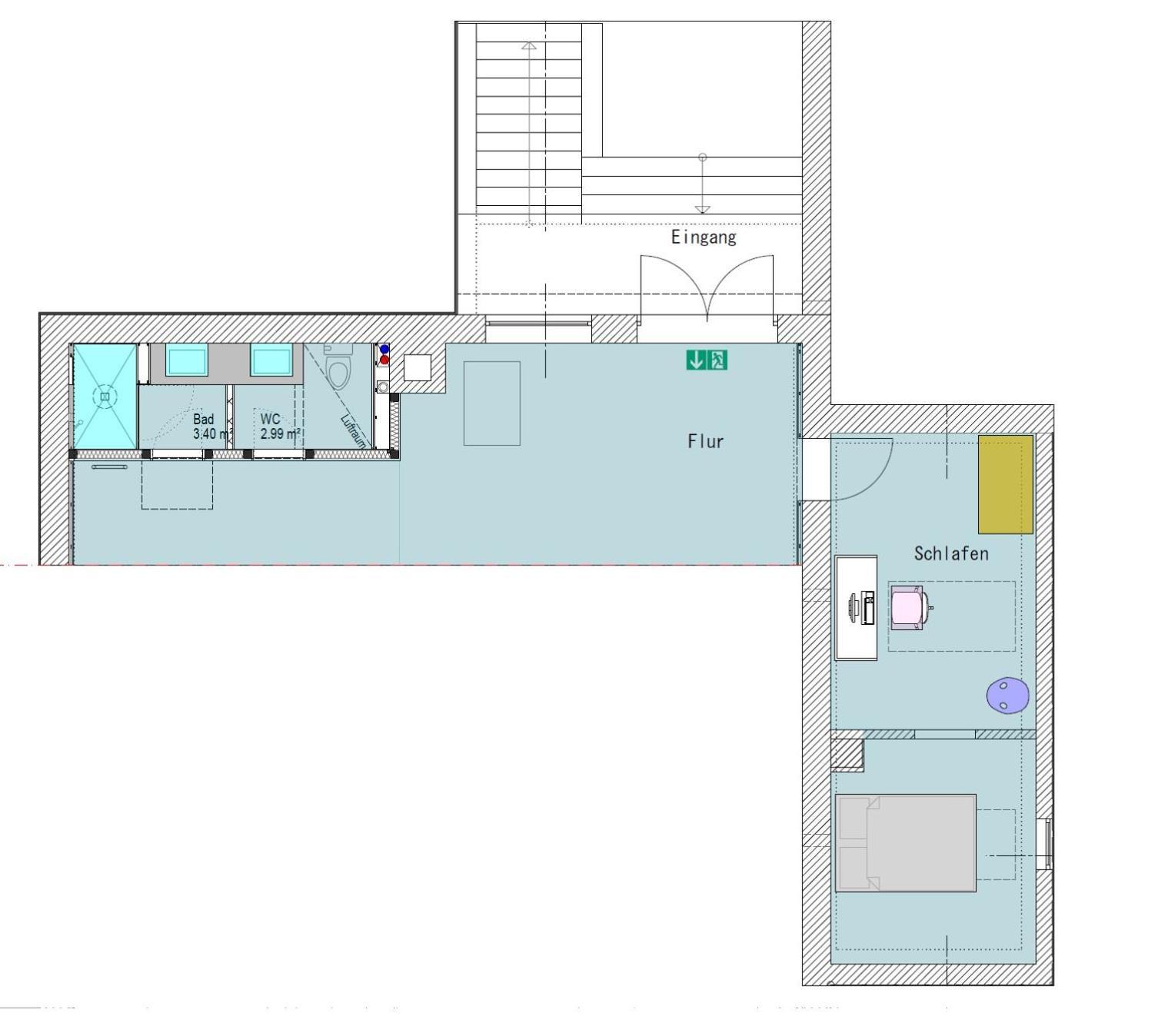 Helles Zimmer Im Loft MHG Exteriör bild